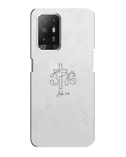 Чехол для OPPO F19 Pro Plus 5G с картинкой «Иоанна 3:16 Крест»