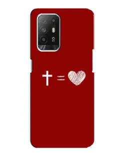 Чехол для OPPO F19 Pro Plus 5G с картинкой «Уравнение любви»