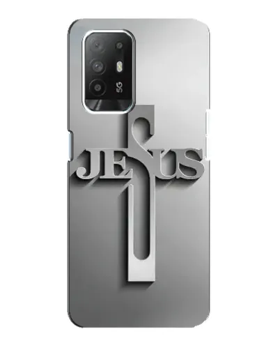 Чехол для OPPO F19 Pro Plus 5G с картинкой «Металлический крест Jesus» Чехол для OPPO F19 Pro Plus 5G с картинкой «Металлический крест Jesus»