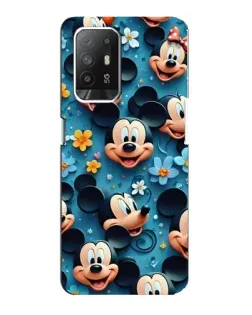 Чохол для OPPO F19 Pro Plus 5G з картинкою «Паттерн Міккі та Мінні»