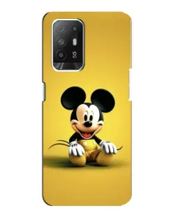 Чохол для OPPO F19 Pro Plus 5G з картинкою «Міккі на жовтому»