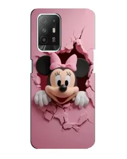 Чохол для OPPO F19 Pro Plus 5G з картинкою «Мінні крізь стіну»