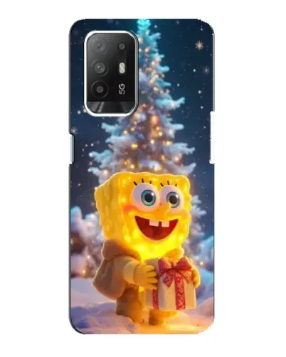 Чехол для OPPO F19 Pro Plus 5G с картинкой «Рождественский Спанч Боб» Чехол для OPPO F19 Pro Plus 5G с картинкой «Рождественский Спанч Боб»