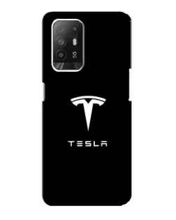 Чехол для OPPO F19 Pro Plus 5G с картинкой «Tesla White Logo» Чехол для OPPO F19 Pro Plus 5G с картинкой «Tesla White Logo»