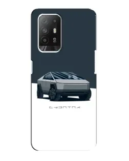 Чехол для OPPO F19 Pro Plus 5G с картинкой «Серебристый Cybertruck Tesla» Чехол для OPPO F19 Pro Plus 5G с картинкой «Серебристый Cybertruck Tesla»