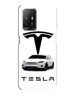 Чехол для OPPO F19 Pro Plus 5G с картинкой «Tesla White Style» Чехол для OPPO F19 Pro Plus 5G с картинкой «Tesla White Style»
