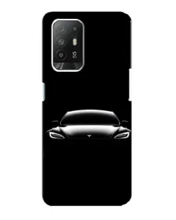 Чехол для OPPO F19 Pro Plus 5G с картинкой «Фары Tesla Night» Чехол для OPPO F19 Pro Plus 5G с картинкой «Фары Tesla Night»