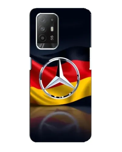 Чехол для OPPO F19 Pro Plus 5G с картинкой «Mercedes — флаг Германии»