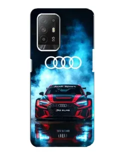 Чохол для OPPO F19 Pro Plus 5G з картинкою «Audi Sport — неон»