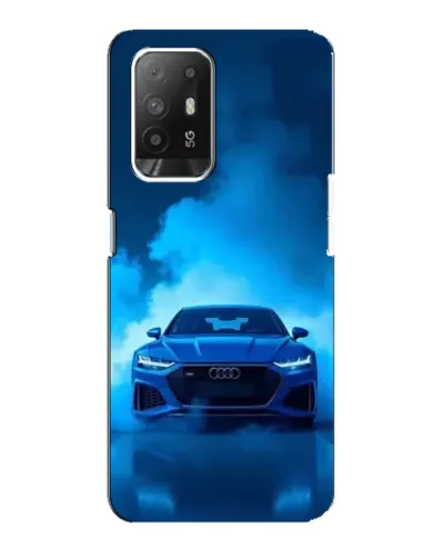 Чехол для OPPO F19 Pro Plus 5G с картинкой «Audi — голубая энергия»