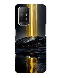 Чехол для OPPO F19 Pro Plus 5G с картинкой «Ночной Lamborghini драйв»