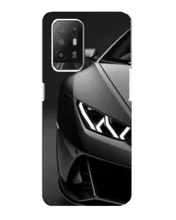 Чехол для OPPO F19 Pro Plus 5G с картинкой «Lamborghini фары детализация»