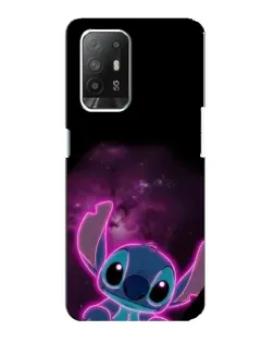 Чохол для OPPO F19 Pro Plus 5G з картинкою «Неоновий Stitch»