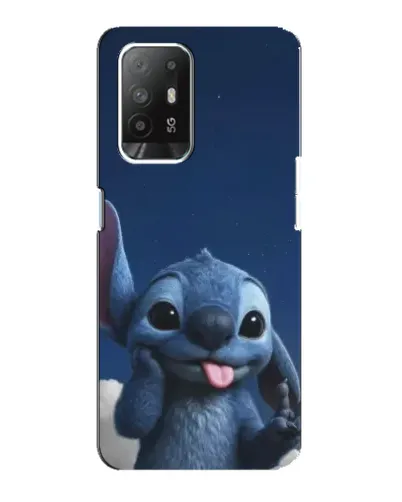 Чехол для OPPO F19 Pro Plus 5G с картинкой «Стич в облаках»