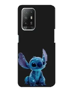 Чохол для OPPO F19 Pro Plus 5G з картинкою «Стіч на чорному»