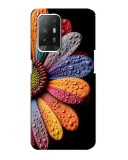 Чехол для OPPO F19 Pro Plus 5G с картинкой «Радужный цветок»
