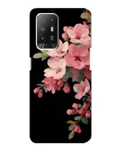 Чехол для OPPO F19 Pro Plus 5G с картинкой «Розовая ветка сакуры»