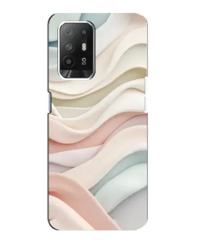 Чехол для OPPO F19 Pro Plus 5G с картинкой «Пастельные нежные волны»