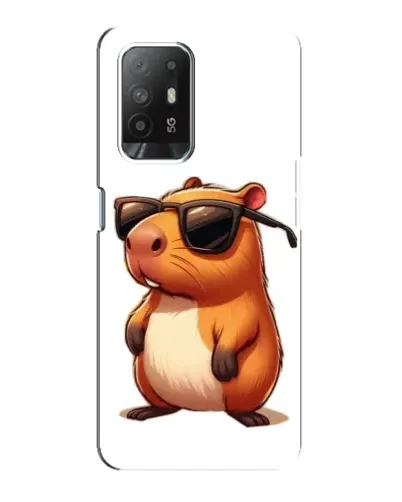 Чехол для OPPO F19 Pro Plus 5G с картинкой «Капибара в очках» Чехол для OPPO F19 Pro Plus 5G с картинкой «Капибара в очках»