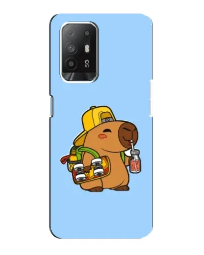 Чехол для OPPO F19 Pro Plus 5G с картинкой «Капибара на скейте» Чехол для OPPO F19 Pro Plus 5G с картинкой «Капибара на скейте»
