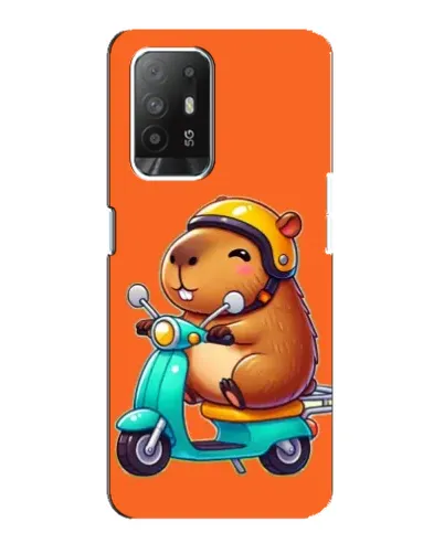 Чехол для OPPO F19 Pro Plus 5G с картинкой «Капибара на скутере» Чехол для OPPO F19 Pro Plus 5G с картинкой «Капибара на скутере»