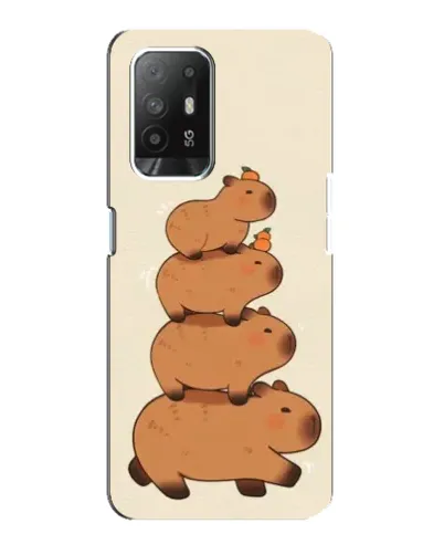 Чехол для OPPO F19 Pro Plus 5G с картинкой «Башня из капибар» Чехол для OPPO F19 Pro Plus 5G с картинкой «Башня из капибар»