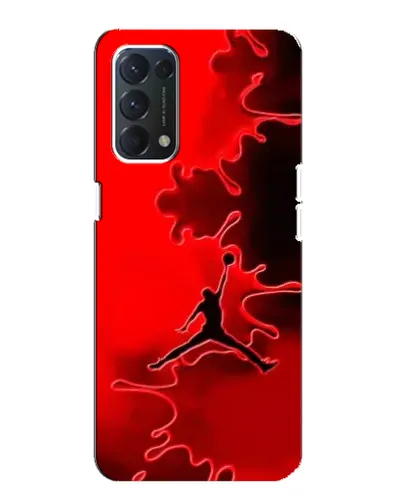 Чехол для OPPO F19 с картинкой «Jordan Red Smoke»
