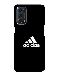 Чехол для OPPO F19 с картинкой «Черная классика Adidas»