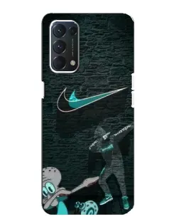 Чехол для OPPO F19 с картинкой «Спортивный арт Nike» Чехол для OPPO F19 с картинкой «Спортивный арт Nike»