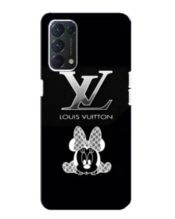Чехол для OPPO F19 с картинкой «LV и Минни Маус»