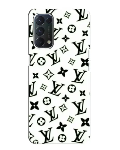 Чехол для OPPO F19 с картинкой «Монохромный хаос LV» Чехол для OPPO F19 с картинкой «Монохромный хаос LV»