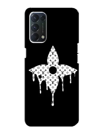 Чехол для OPPO F19 с картинкой «Цветочная монограмма» Чехол для OPPO F19 с картинкой «Цветочная монограмма»