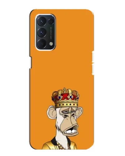 Чехол для OPPO F19 с картинкой «Золотая обезьяна Bored Ape» Чехол для OPPO F19 с картинкой «Золотая обезьяна Bored Ape»