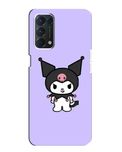 Чехол для OPPO F19 с картинкой «Kuromi — нежный фиолетовый»