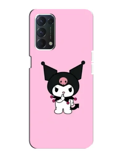 Чехол для OPPO F19 с картинкой «Kuromi — розовая нежность»