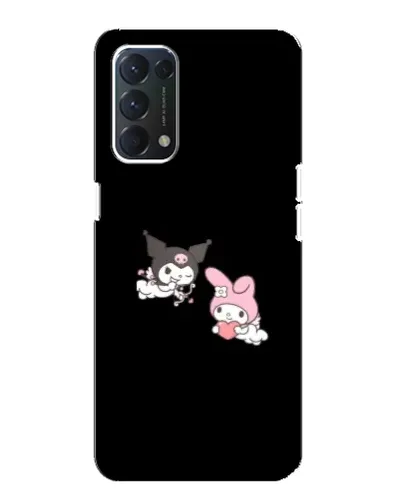 Чехол для OPPO F19 с картинкой «My Melody и Kuromi»
