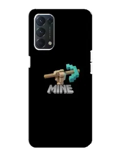 Чехол для OPPO F19 с картинкой «Алмазная кирка»