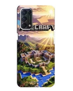 Чехол для OPPO F19 с картинкой «Minecraft панорама»