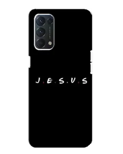 Чехол для OPPO F19 с картинкой «Точки веры J.E.S.U.S.»