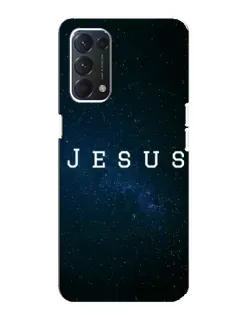 Чехол для OPPO F19 с картинкой «Звездное небо Jesus»