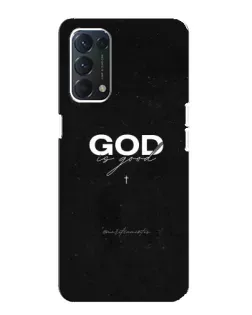 Чехол для OPPO F19 с картинкой «GOD — Бог над всем»