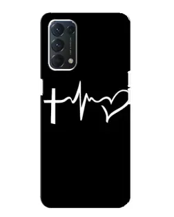 Чехол для OPPO F19 с картинкой «Пульс веры»