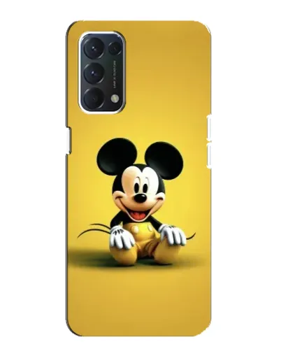 Чехол для OPPO F19 с картинкой «Микки на желтом» Чехол для OPPO F19 с картинкой «Микки на желтом»
