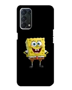 Чехол для OPPO F19 с картинкой «Классический Губка Боб»
