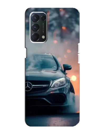 Чехол для OPPO F19 с картинкой «Mercedes — ночной город»