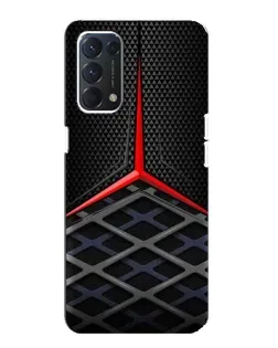 Чехол для OPPO F19 с картинкой «Mercedes Carbon Grid»