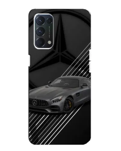 Чехол для OPPO F19 с картинкой «Mercedes AMG — графика»