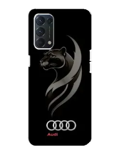 Чехол для OPPO F19 с картинкой «Графика — пантера и Audi» Чехол для OPPO F19 с картинкой «Графика — пантера и Audi»