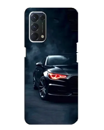 Чехол для OPPO F19 с картинкой «Audi — хищный взгляд»