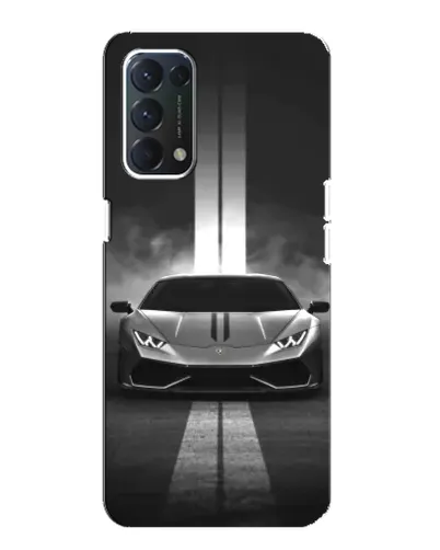 Чехол для OPPO F19 с картинкой «Lamborghini симметрия дорог» Чехол для OPPO F19 с картинкой «Lamborghini симметрия дорог»